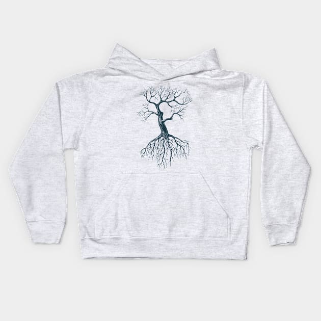 Tree whitout leaves 2 Kids Hoodie by katerinamk